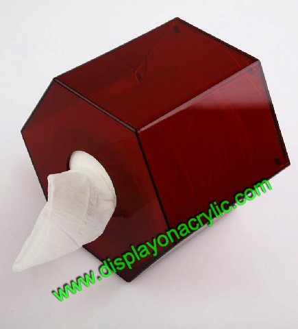 hexagon acrylic napkin holder